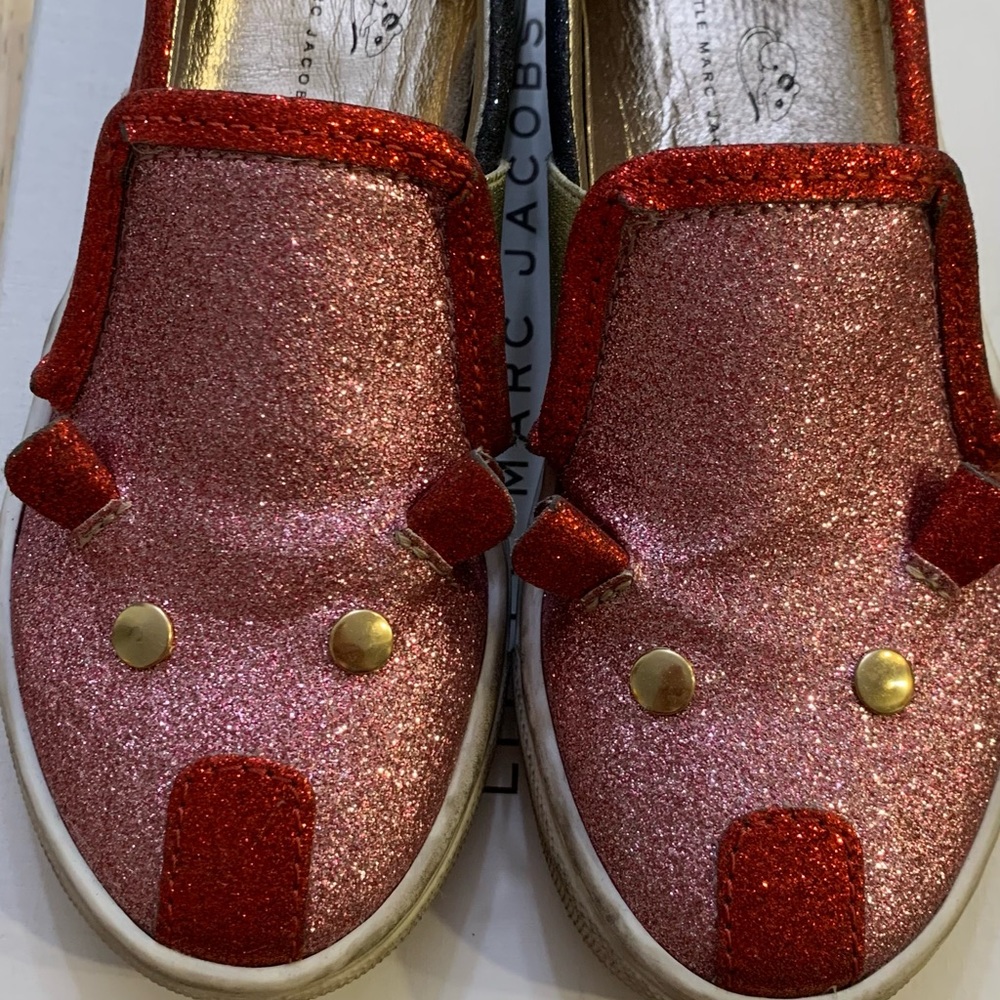 Little Marc Jacobs, glittery slip on sneakers